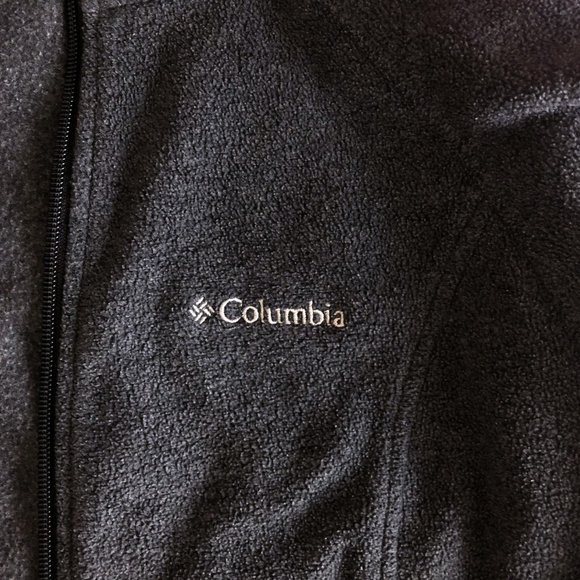 Medium Women's Grey Fleece Columbia Jacket - Picture 6 of 7